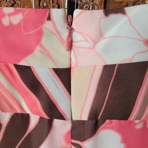 Anne Taylor Loft Hibiscus Tropical Pink Skirt - Picture 9 of 9